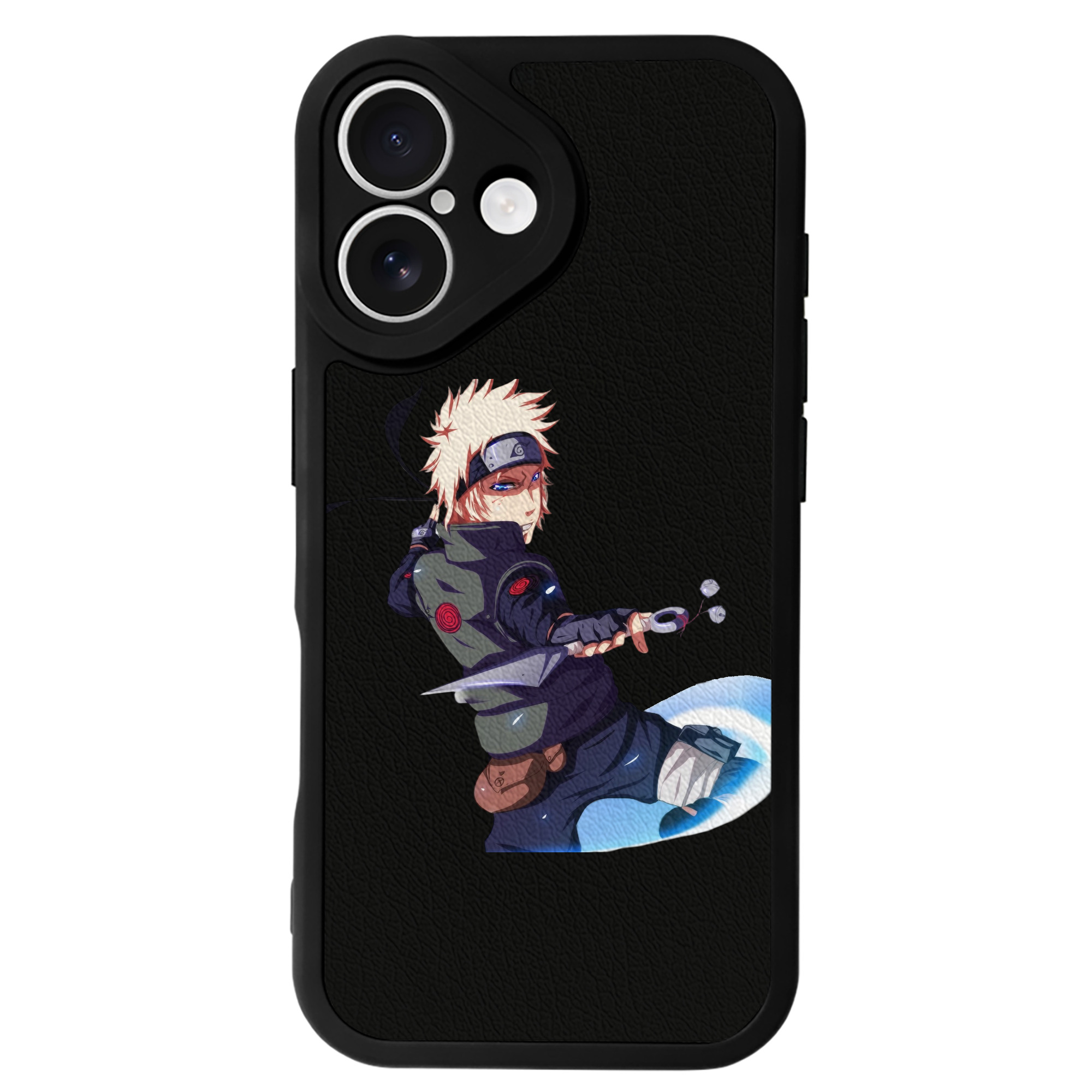 （画像用） NARUTO -ナルト- 波風 ミナト Namikaze Minato 【iPhone 16シリーズ対応】シリコンスマホケース（レザー調） 材質：シリコン